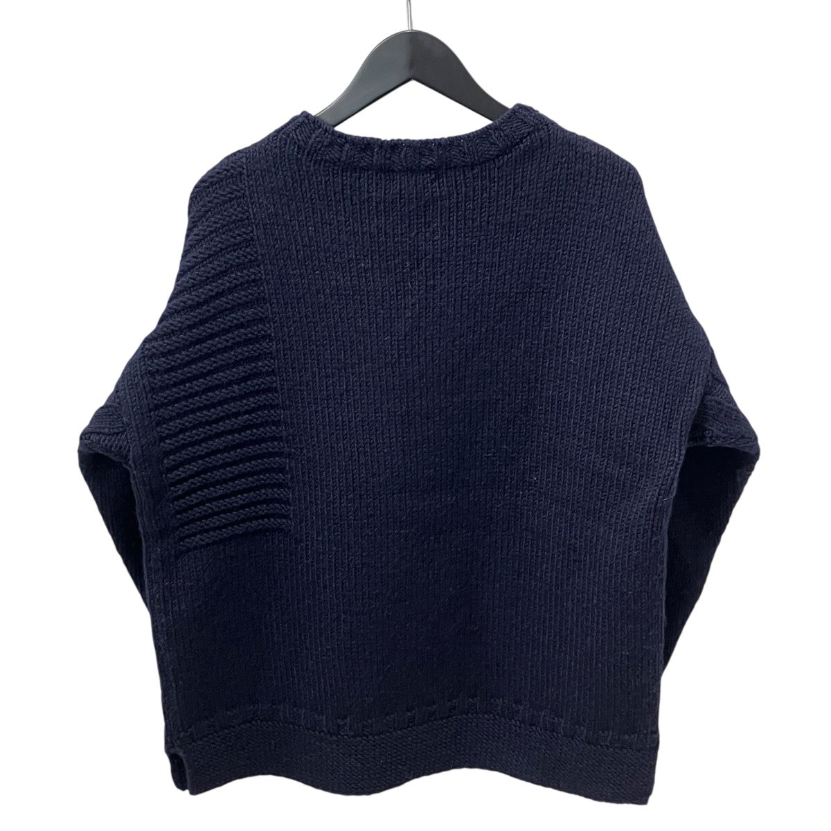 SUPER BIG GUERNSEY P／O長袖ニット13-214-029