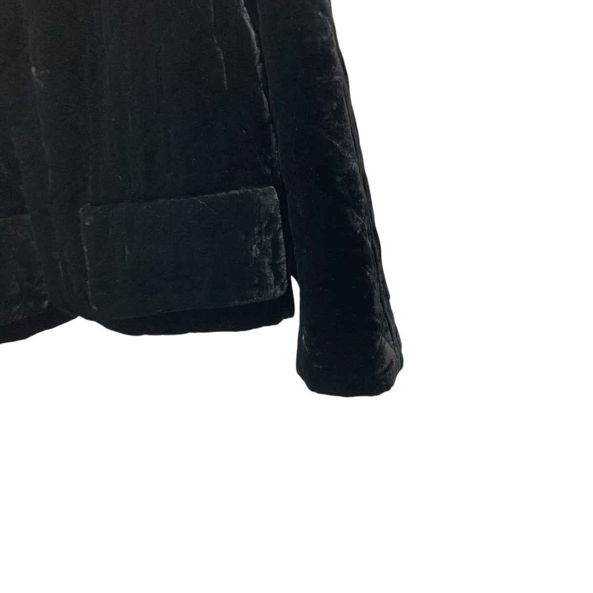 希少美品◆DRIES VAN NOTEN キルティング プルオーバー ブラック DRIES VAN NOTEN(ドリスヴァンノッテン) archiveキルティングベロア