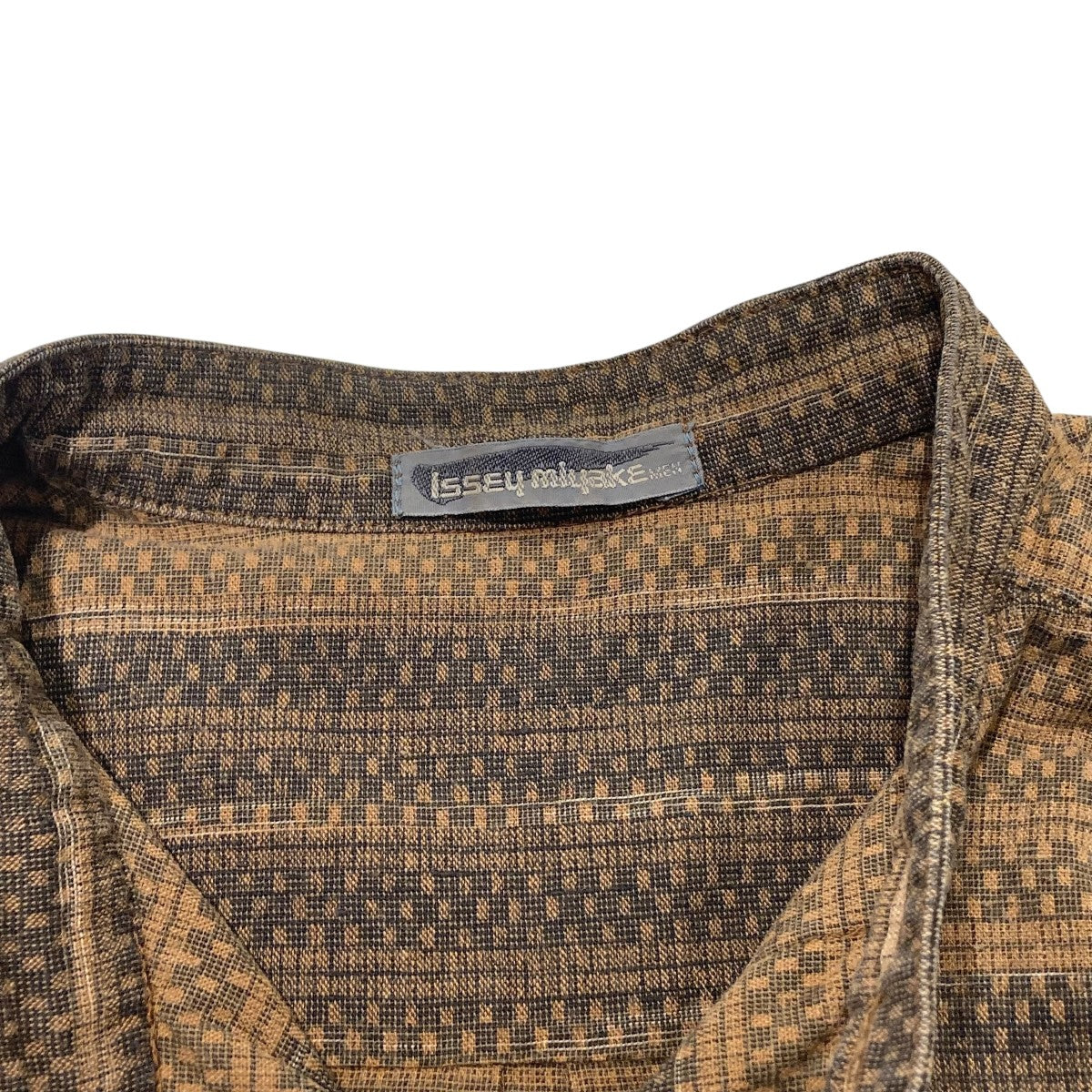 ISSEY MIYAKE MEN 80s 筆タグバンドカラーシャツLG13244 古着・中古-7枚目のアイテム画像