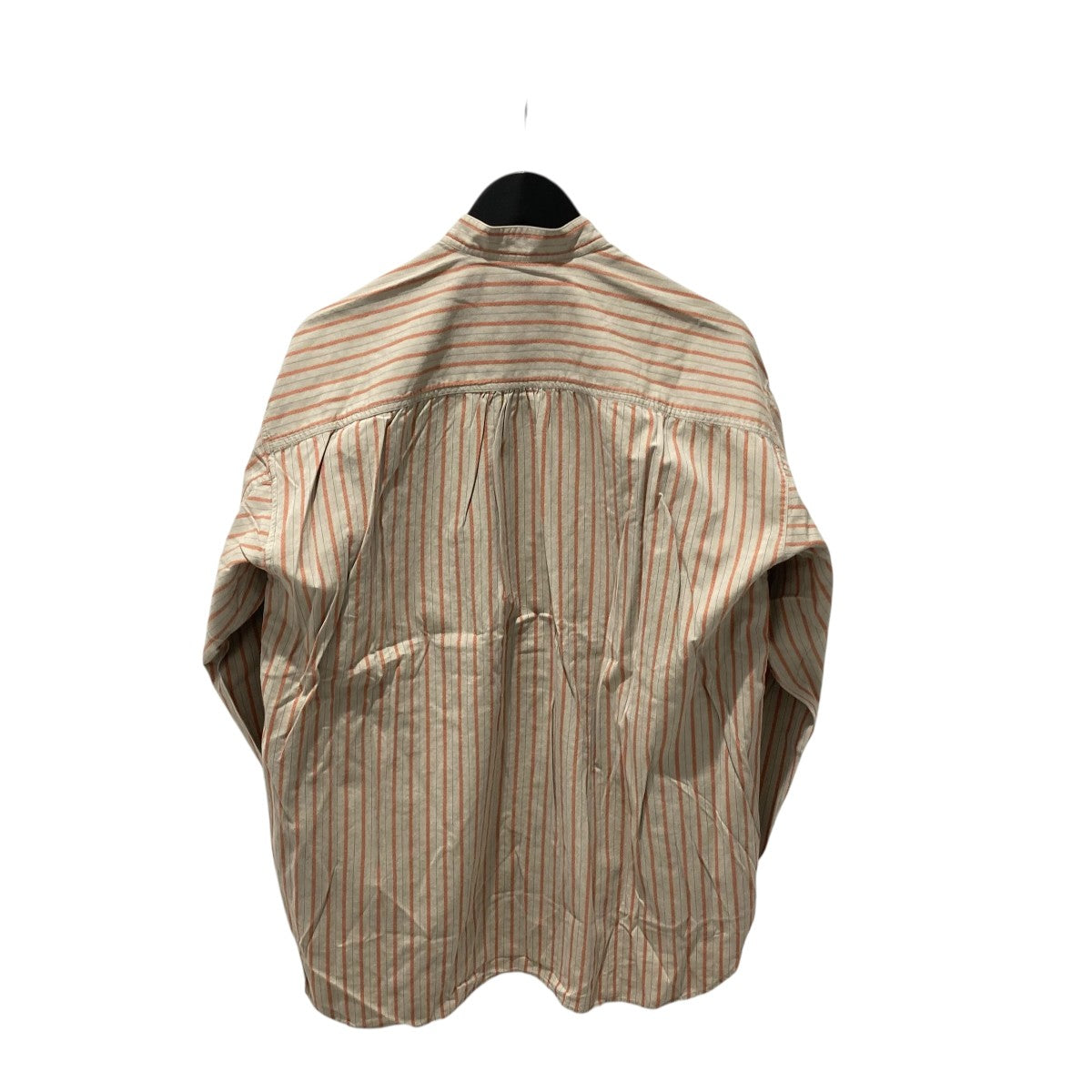 ISSEY MIYAKE MEN ストライプバンドカラーシャツLG12156 古着・中古-2枚目のアイテム画像