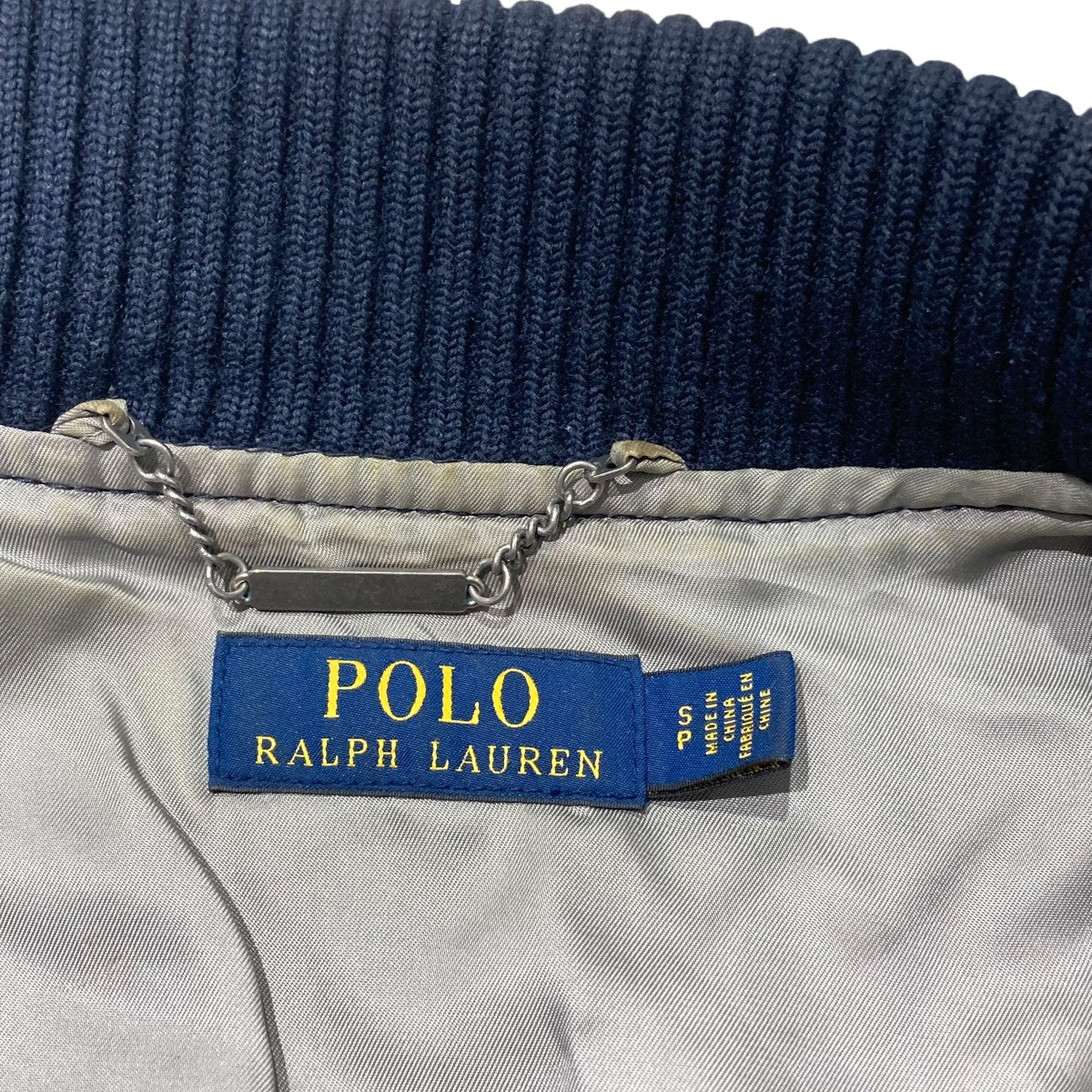 2021年モデルPolo Ralph Lauren スタジャン ネイビーSサイズ POLO RALPH LAUREN(ポロラルフローレン) スタジャン ネイビー×イエロー