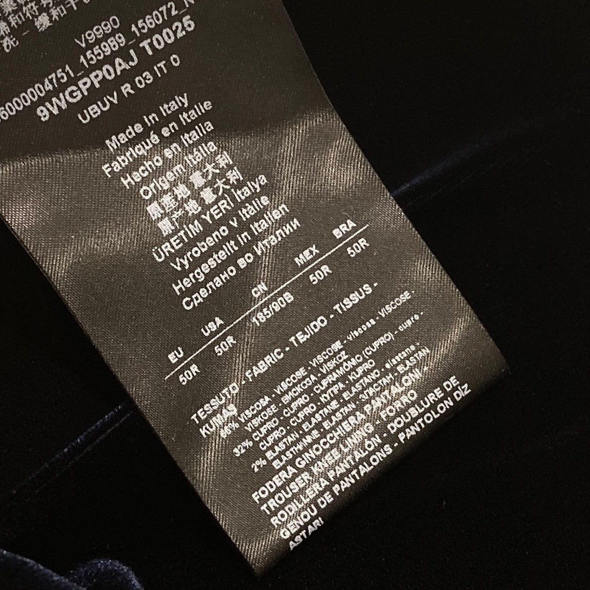 GIORGIO ARMANI ベロアスラックスパンツ9WGPP0AJ 古着・中古-6枚目のアイテム画像