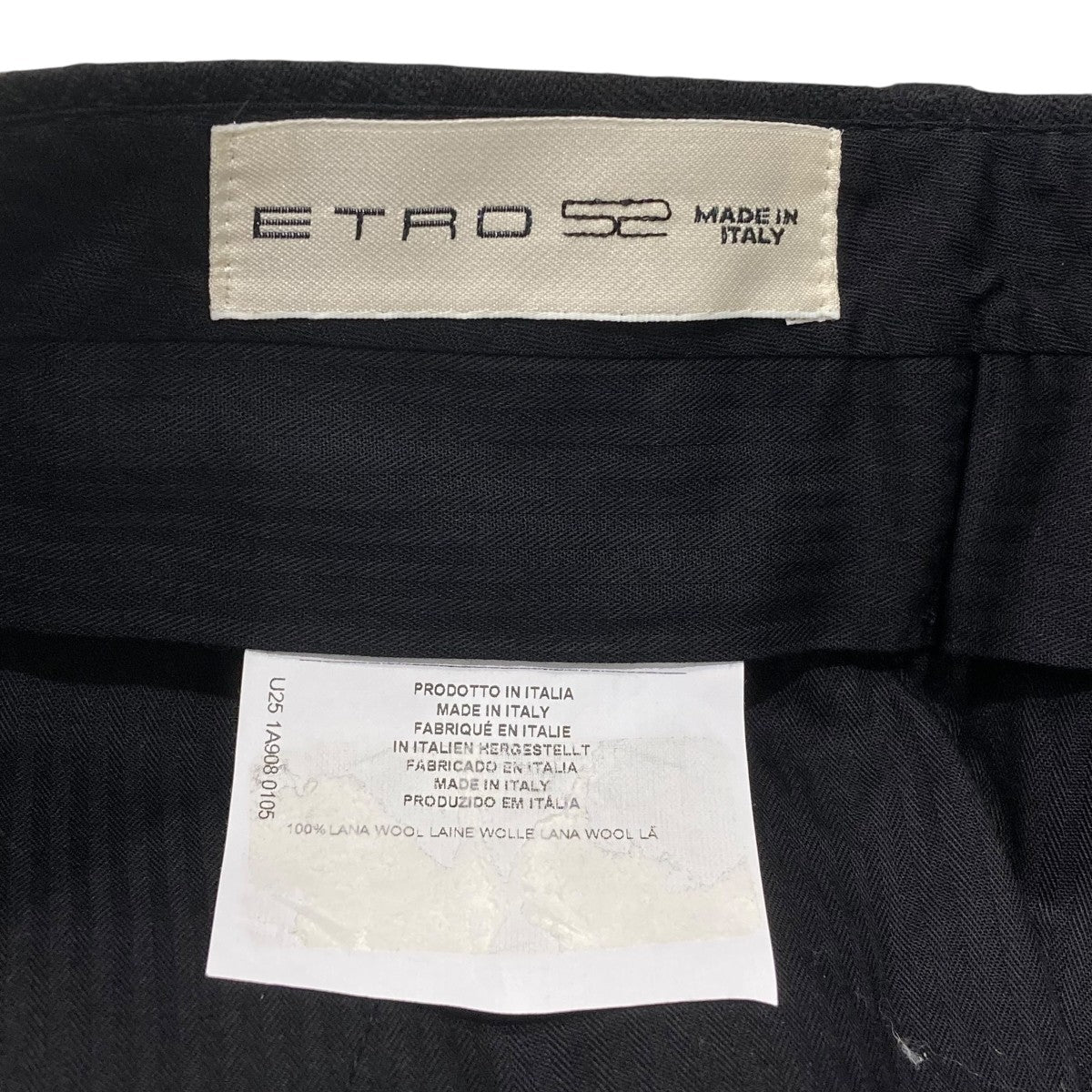 ETRO ストライプジャガードスラックスパンツ 古着・中古-6枚目のアイテム画像
