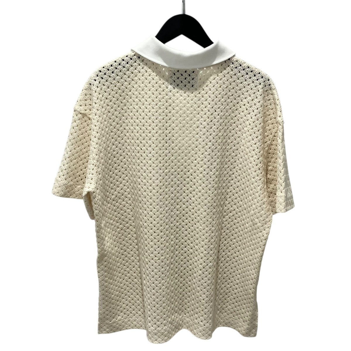 VOAAOV RASCHEL MESH Polo ShirtニットポロシャツVOMP-N121 古着・中古-2枚目のアイテム画像