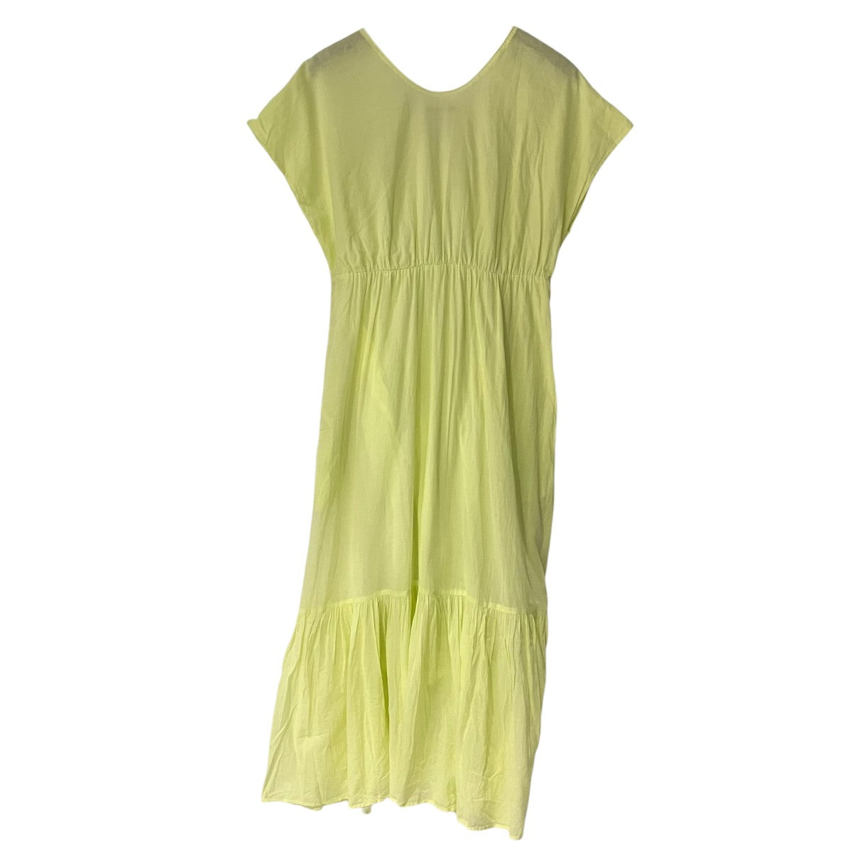 ne quittez pas Cotton Voile V Neck Dress半袖ワンピース010541CA1 古着・中古-2枚目のアイテム画像