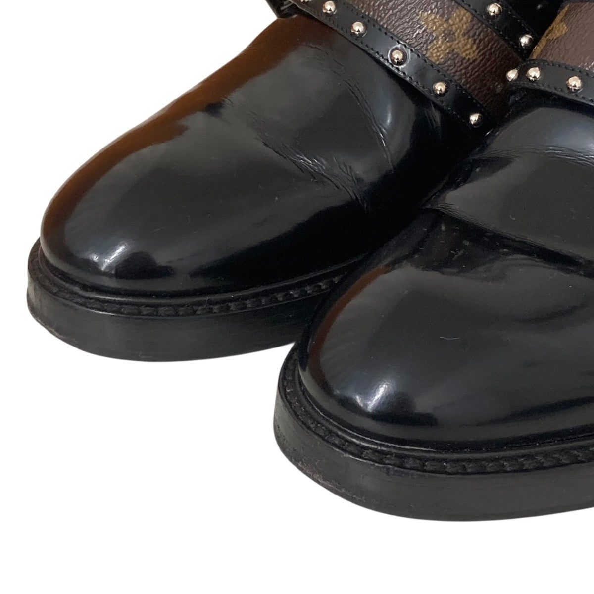 LOUIS VUITTON モノグラムベルト ダービーシューズレザーシューズ 古着・中古-5枚目のアイテム画像