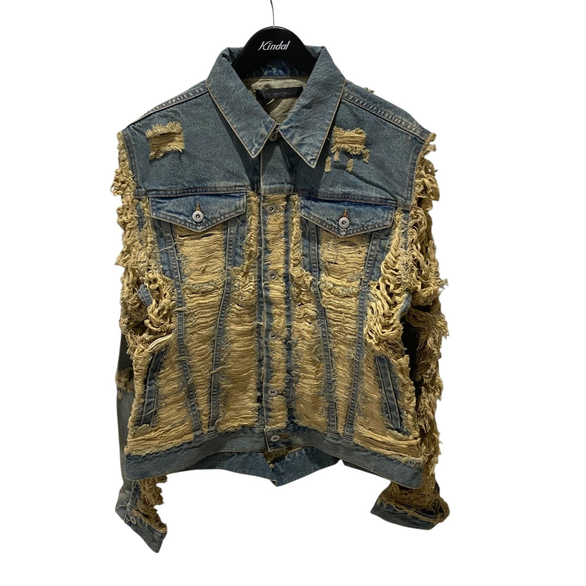 junnakayama JN DISTRESSED DENIM JACKETデニムジャケットjndj-ind 古着・中古-1枚目のアイテム画像