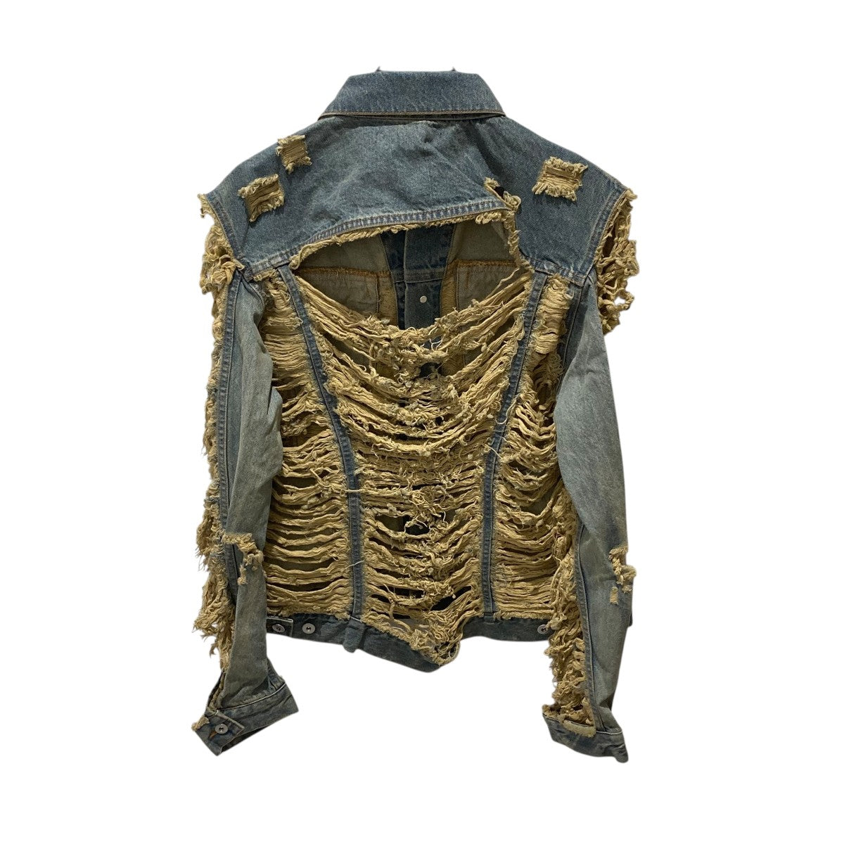 junnakayama JN DISTRESSED DENIM JACKETデニムジャケットjndj-ind 古着・中古-2枚目のアイテム画像