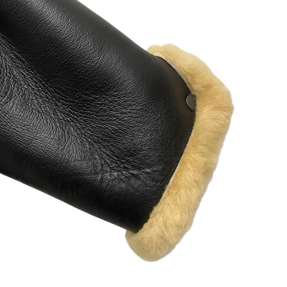 Y’2 LEATHER B-6 COLOMER MOUTON BROWNムートンジャケット 古着・中古-4枚目のアイテム画像