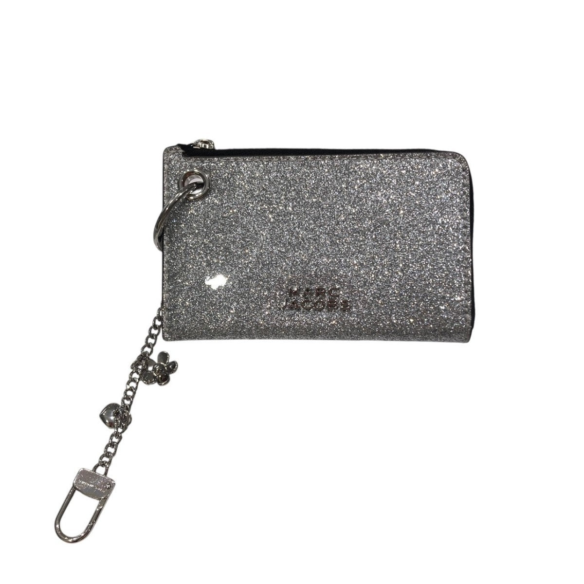 MARC JACOBS 25AWザ コーテッド グリッター エブリデイ トップジップ チャーム ウォレットコインケース 古着・中古-1枚目のアイテム画像