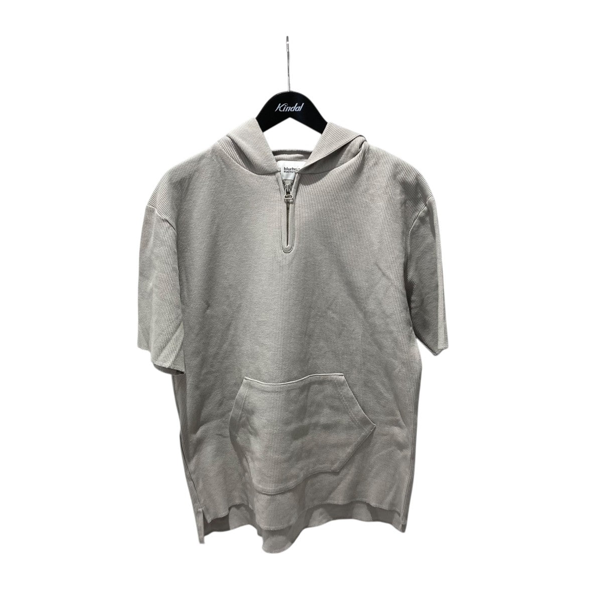 blurhms Thermal Half Zip Hooded半袖パーカーBHS-RKSS17SG01 古着・中古-1枚目のアイテム画像