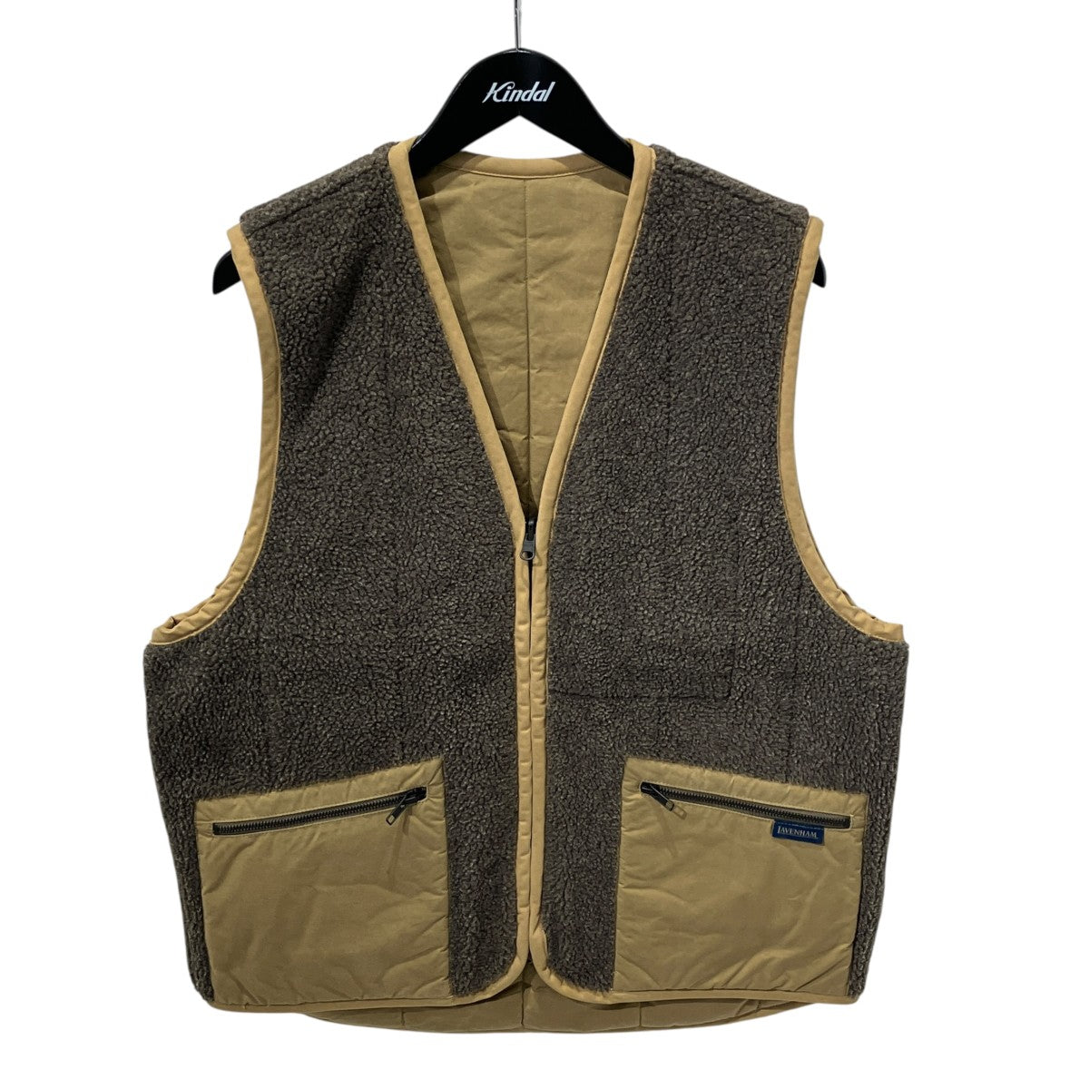 REVERSIBLE ZIP FRONT GILETリバーシブルベスト