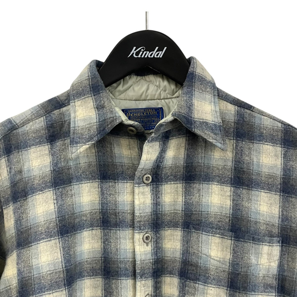 PENDLETON 70sチェックウールシャツ 古着・中古-3枚目のアイテム画像