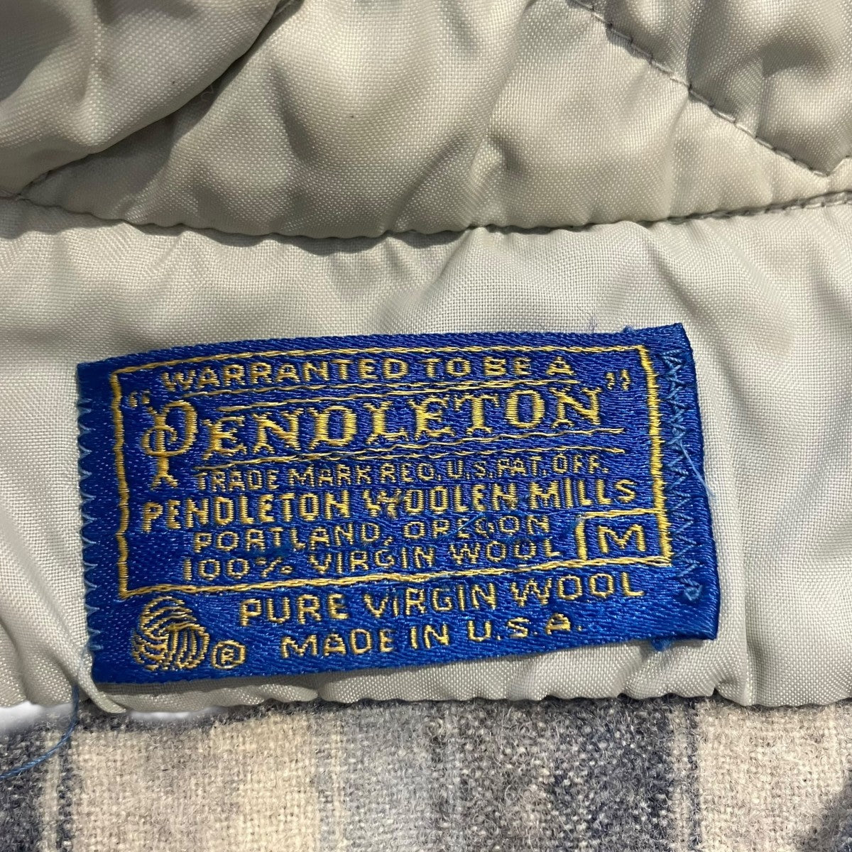 PENDLETON 70sチェックウールシャツ 古着・中古-5枚目のアイテム画像