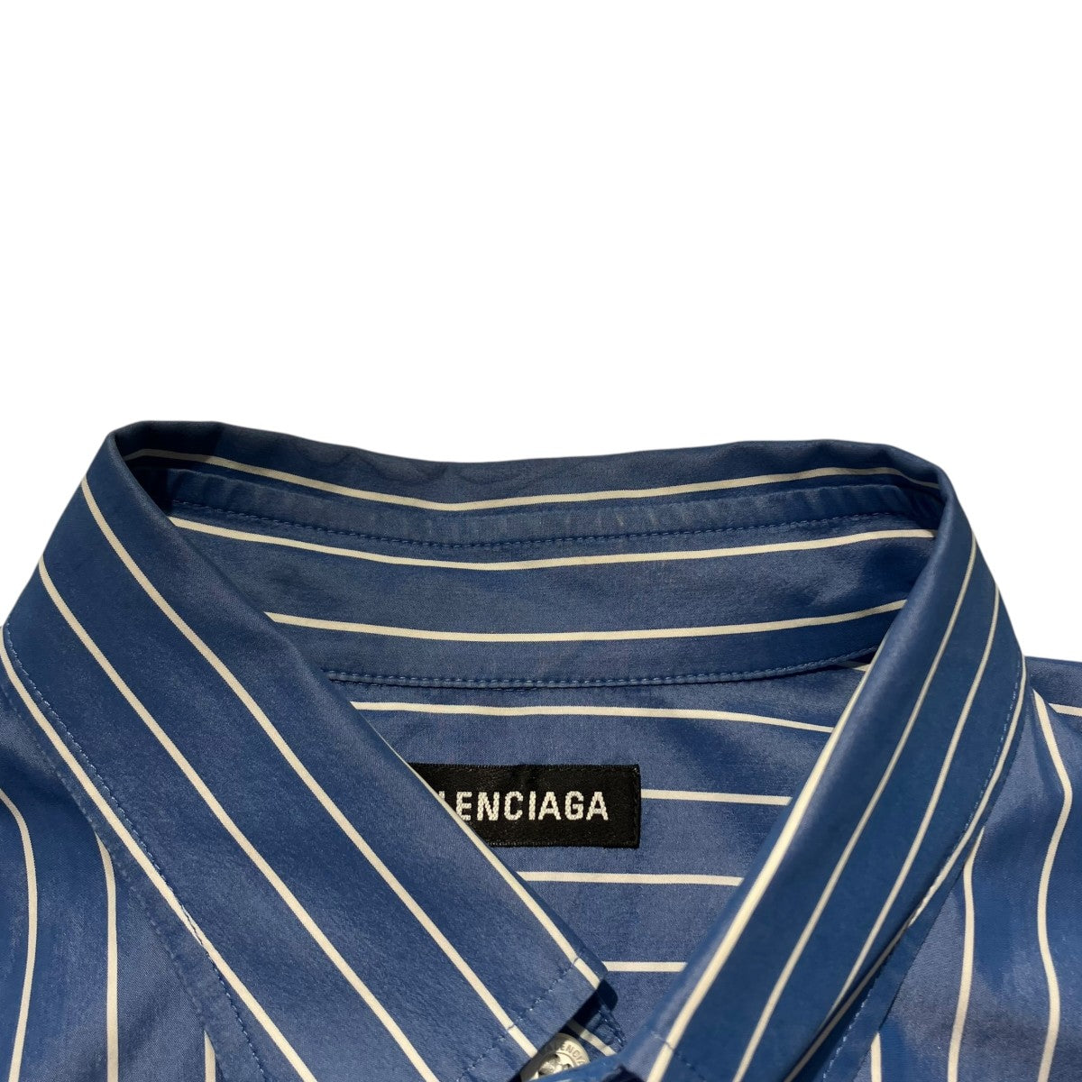 BALENCIAGA バックロゴストライプボタンダウンシャツ556878 古着・中古-7枚目のアイテム画像