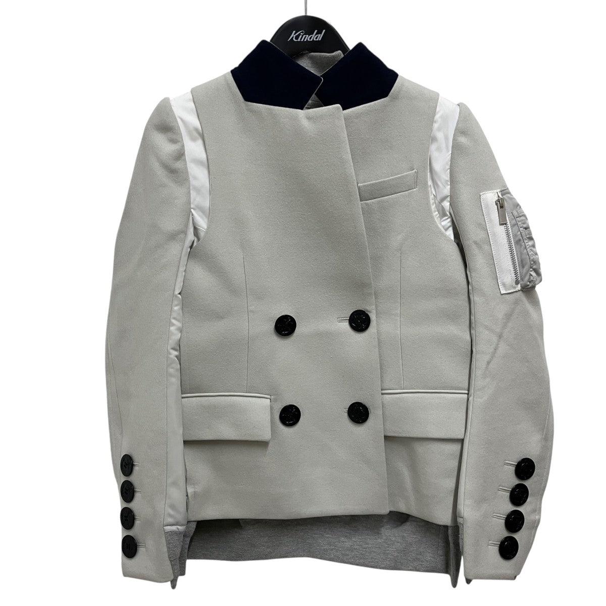 21AWNylon Twill Blouson再構築ドッキングピーコート21-05837