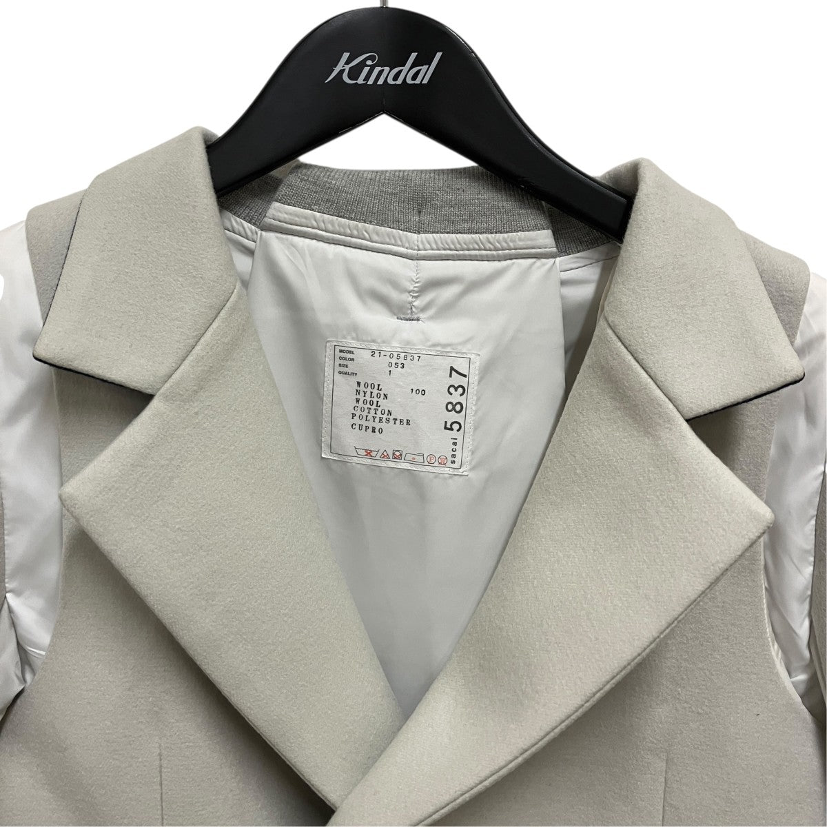 21AWNylon Twill Blouson再構築ドッキングピーコート21-05837