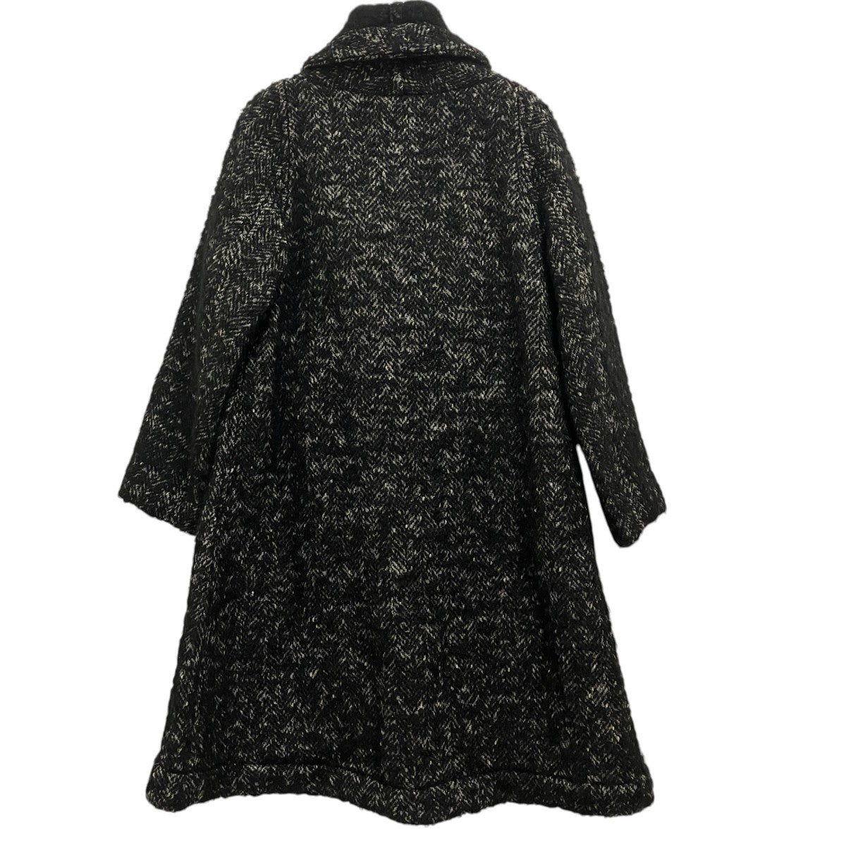 Haat ISSEYMIYAKE ラメツイードオーバーサイズショールカラーコートツイードコートHA38FA511 古着・中古-2枚目のアイテム画像