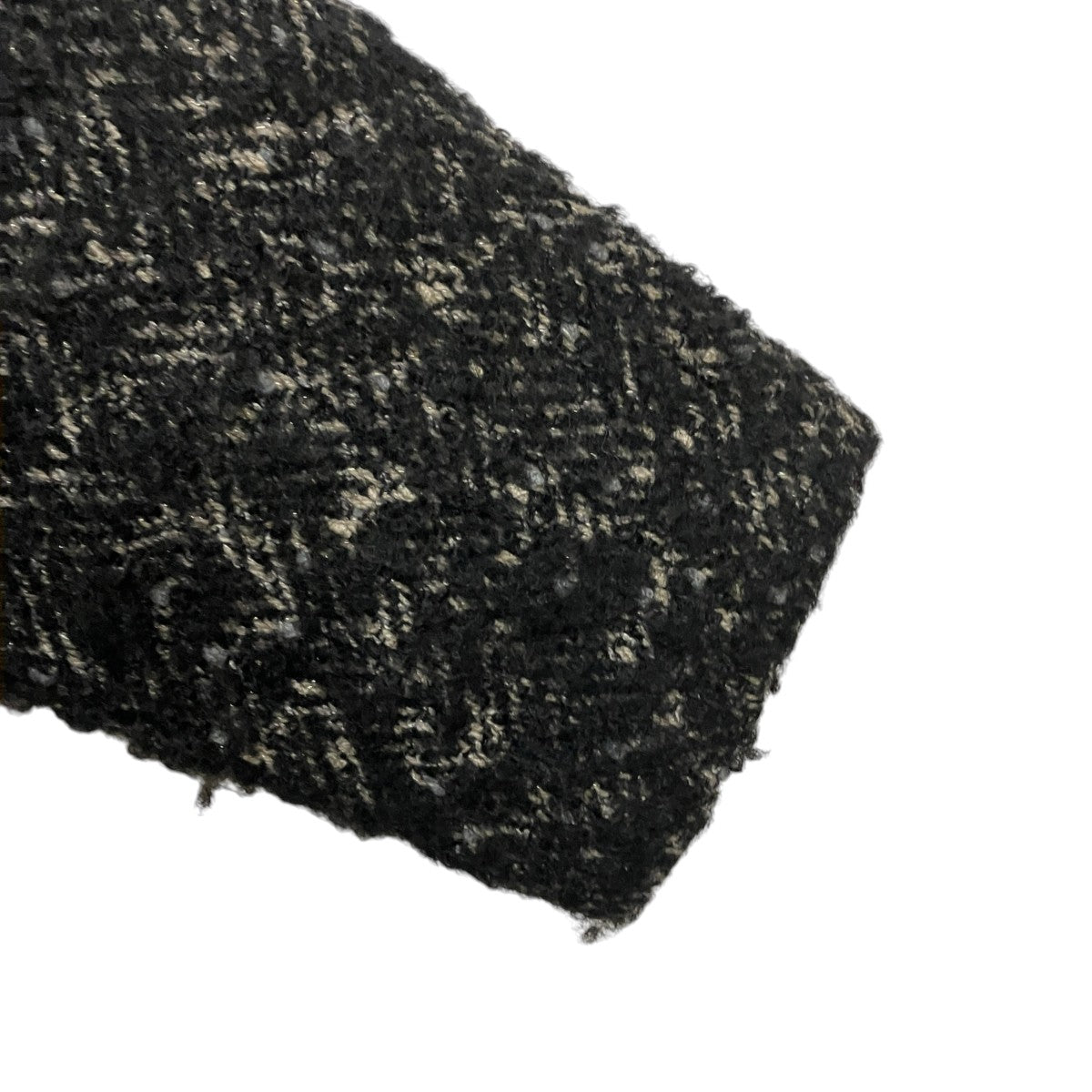 Haat ISSEYMIYAKE ラメツイードオーバーサイズショールカラーコートツイードコートHA38FA511 古着・中古-4枚目のアイテム画像
