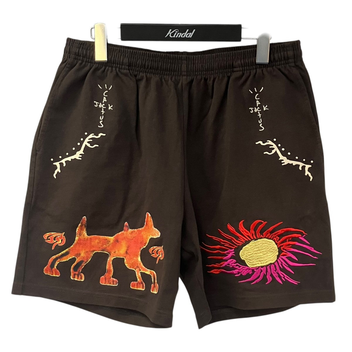 Cactus Jack by Travis Scott Sun Shorts 刺繍ショートパンツ 古着・中古-1枚目のアイテム画像