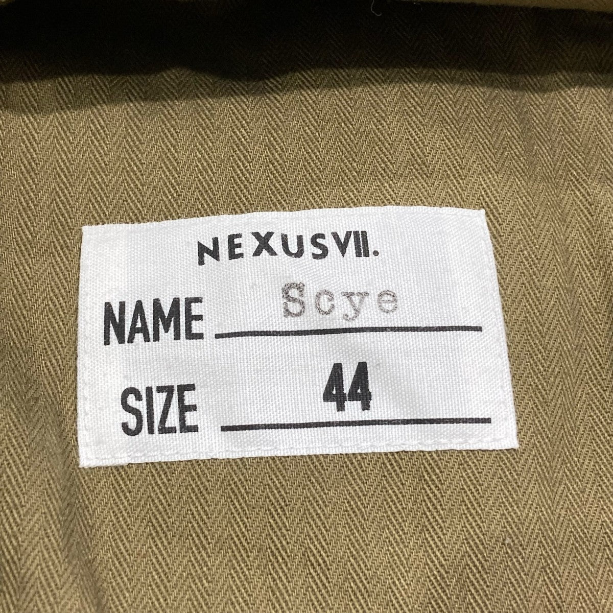 NEXUSVII×SCYE SANJOAQUIN CHINO JACKETハンティングジャケット1123-43400 古着・中古-5枚目のアイテム画像