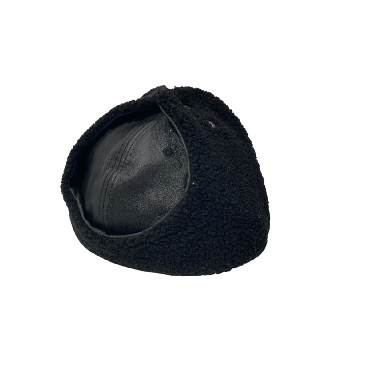 22AWLeather Earflap Box Logo Nrew Era Capキャップ