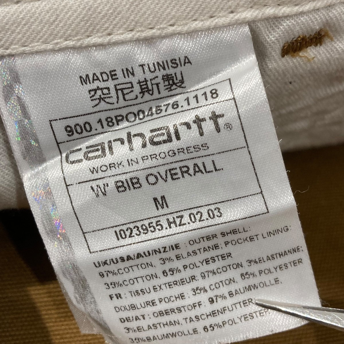 CARHARTT WIP W BIB OVERALLオーバーオール 古着・中古-5枚目のアイテム画像