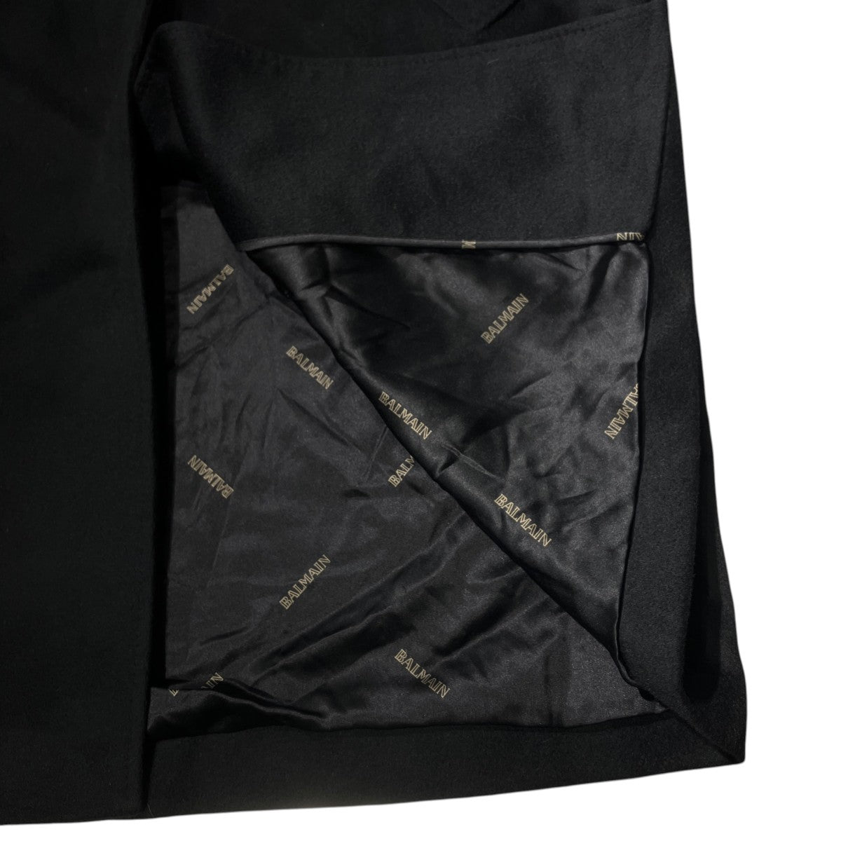 BALMAIN カシミヤステンカラーコート ファー付きステンカラーコート 古着・中古-5枚目のアイテム画像
