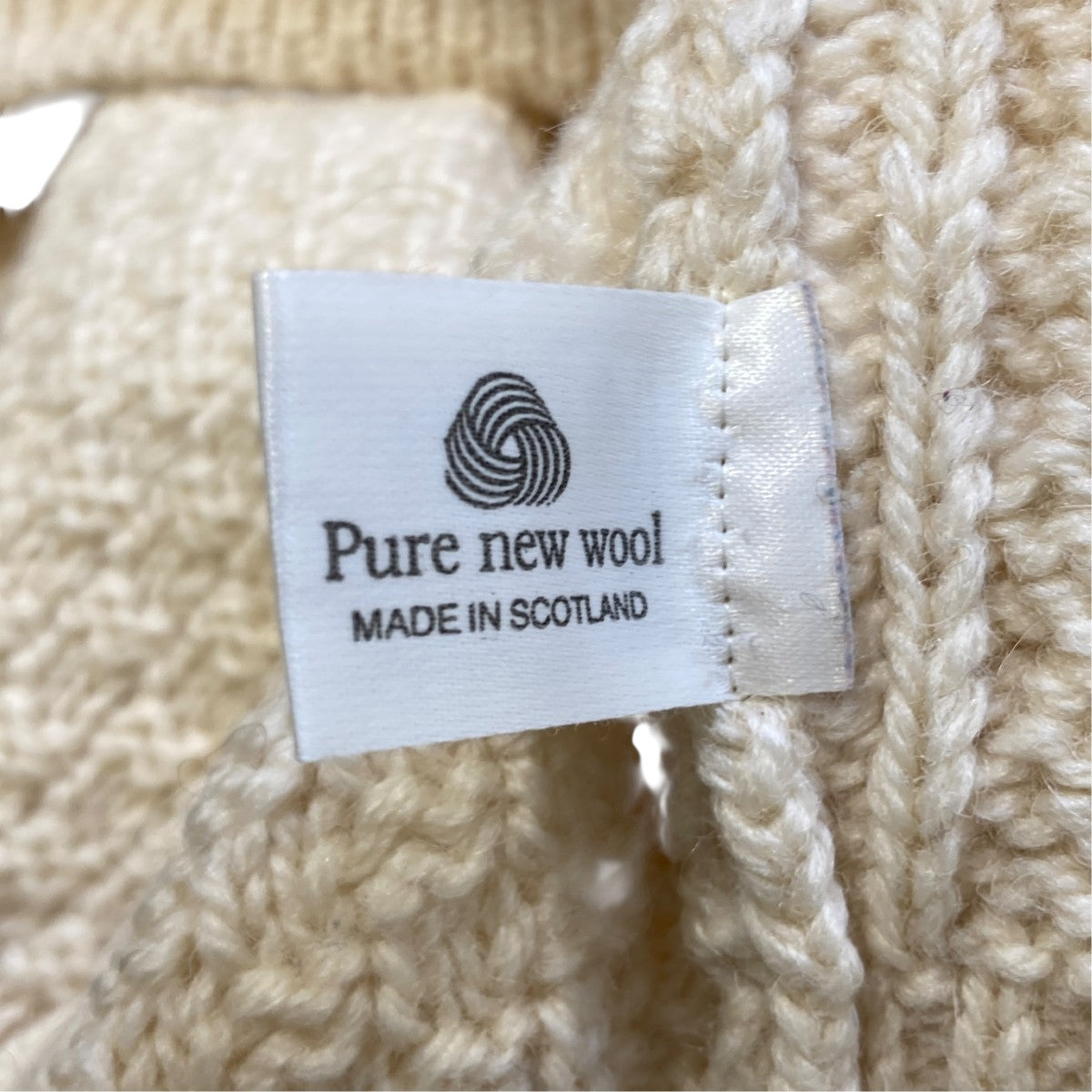 west highland woollens フィッシャーマンセーターアランニット 古着・中古-6枚目のアイテム画像