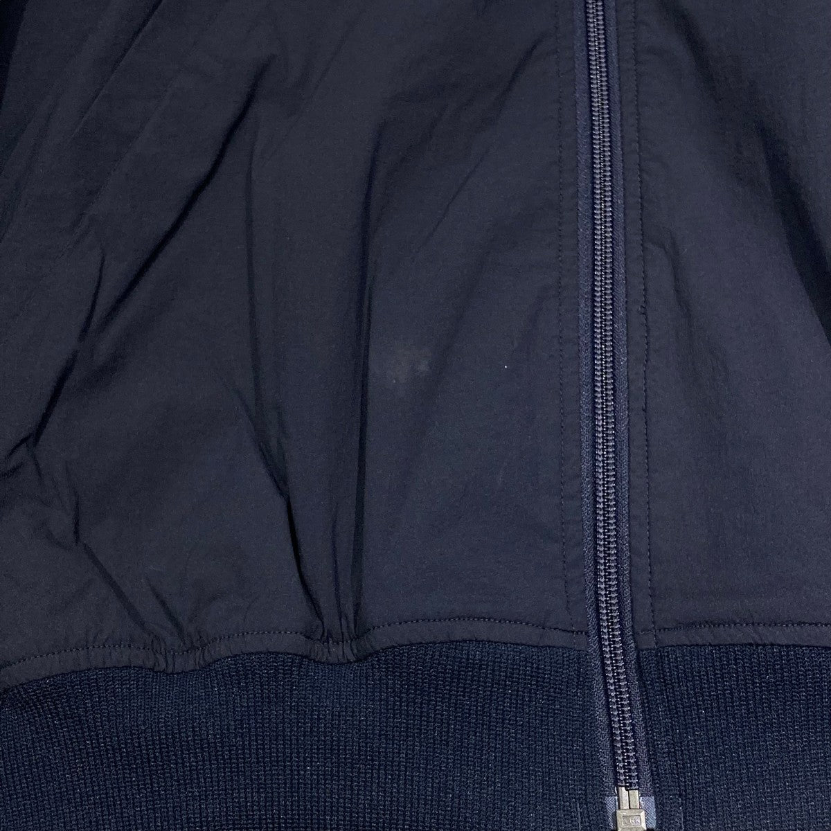 SEESEE NYLON FULL ZIP HOODIEジップパーカー ネイビー サイズ XL