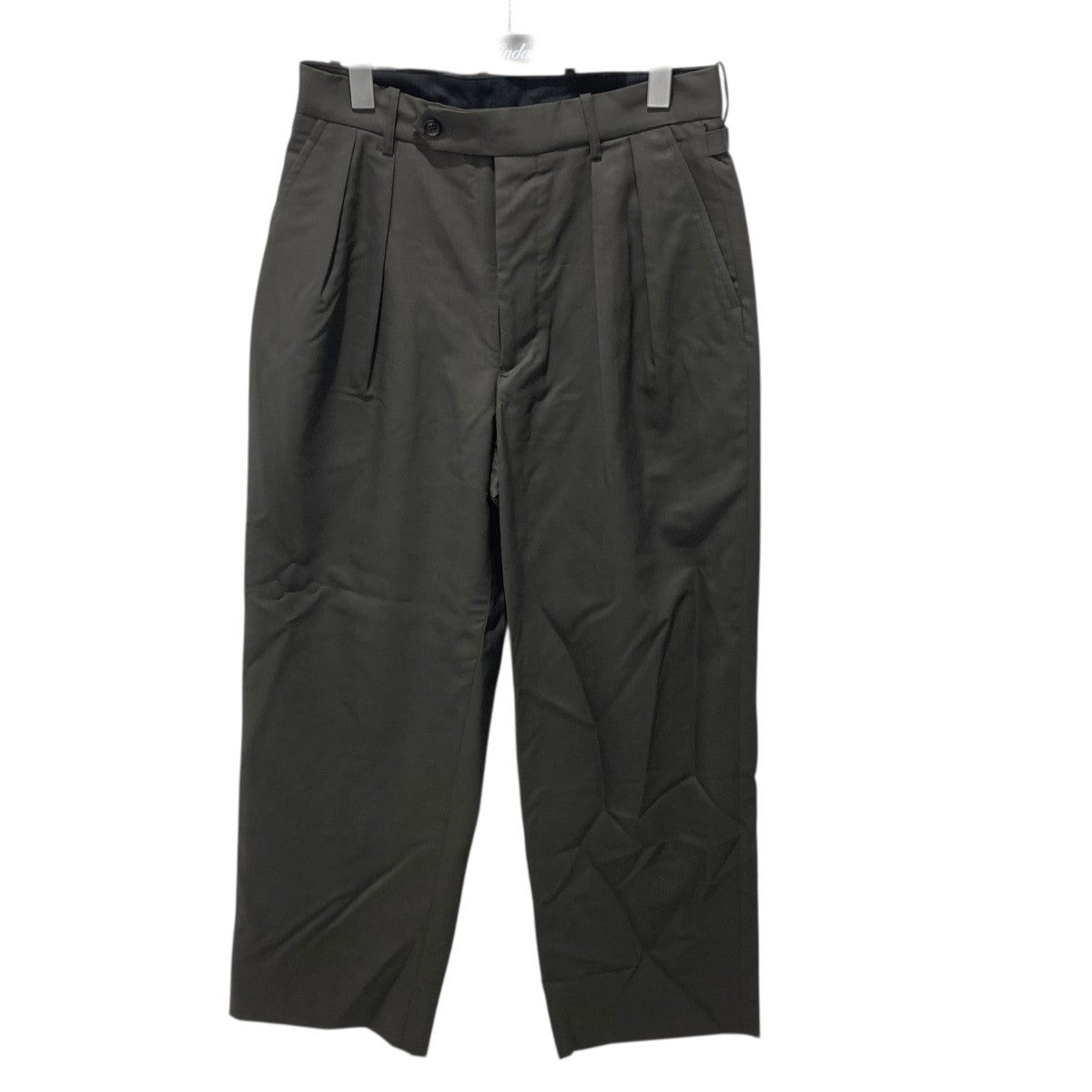 ULTERIOR 25SSSUPER FINE WOOL TROPICAL TUCKED TROUSERS2タックパンツULPT62-KA187 古着・中古-1枚目のアイテム画像