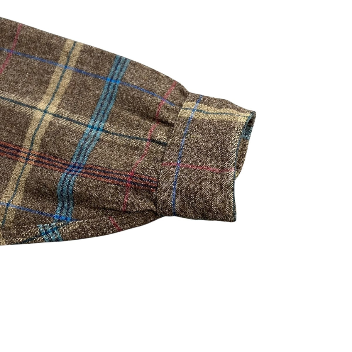 PENDLETON 70s エルボーパッチ USA製ネルシャツ 古着・中古-4枚目のアイテム画像