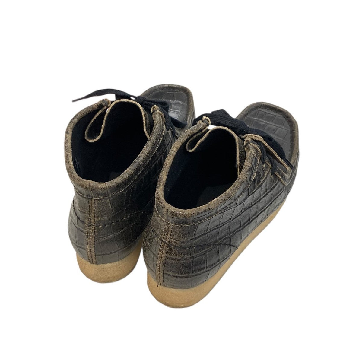 Clarks Originals Boot． BlkCroc Distres Blackワラビー26179161 古着・中古-2枚目のアイテム画像