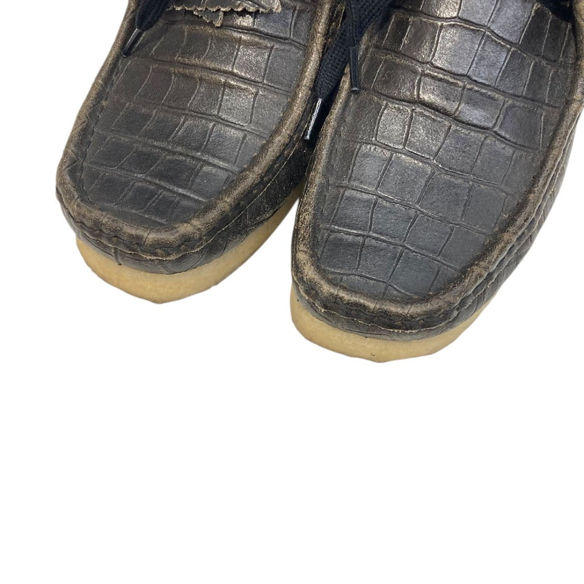 Clarks Originals Boot． BlkCroc Distres Blackワラビー26179161 古着・中古-3枚目のアイテム画像
