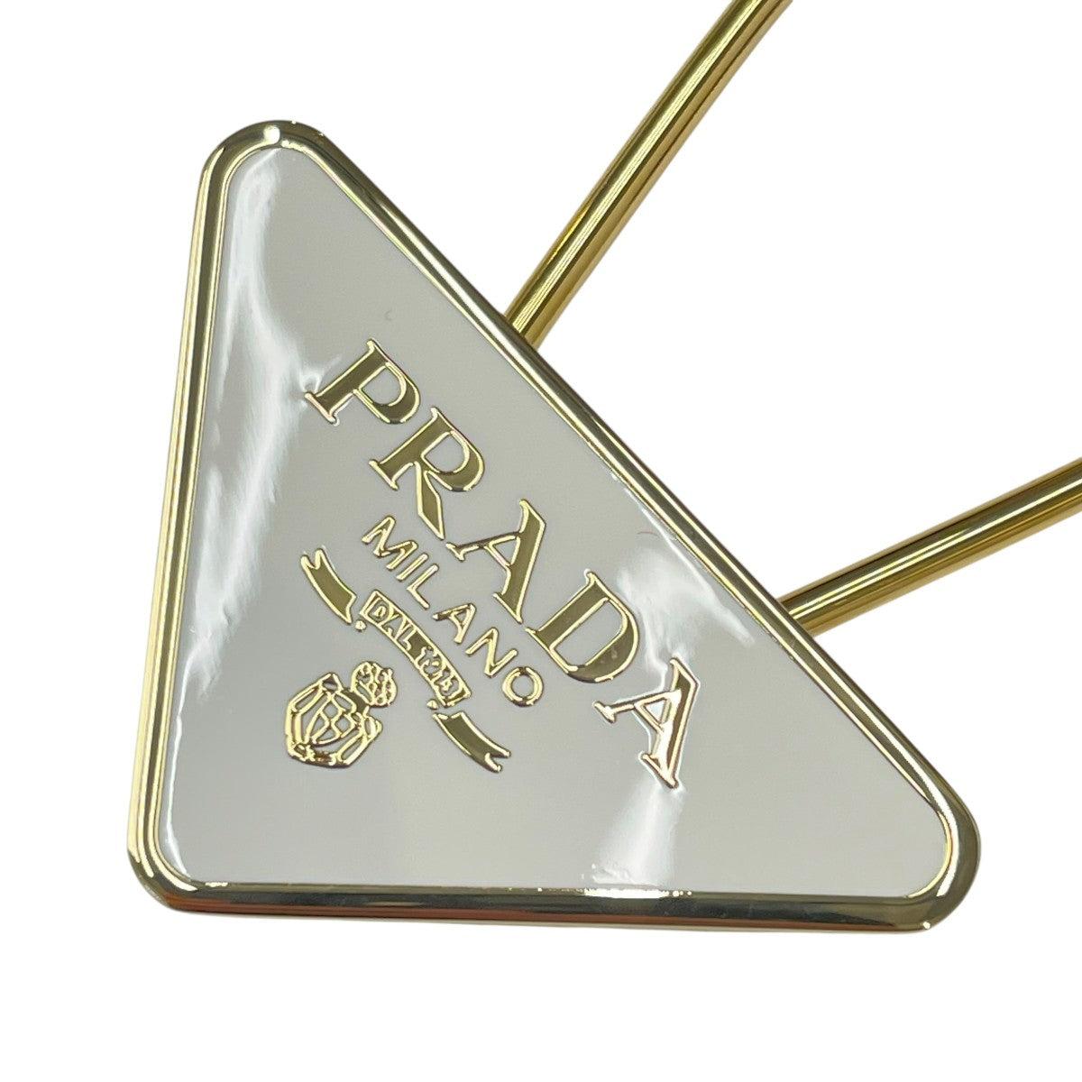 PRADA(プラダ) トライアングルロゴキーリングキーホルダー1PS063 