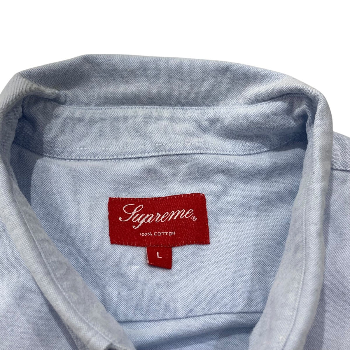 Supreme(シュプリーム) ボタンダウンシャツ ブルー サイズ L｜【公式