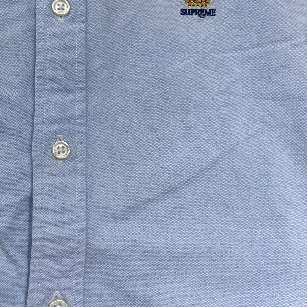 Supreme(シュプリーム) ボタンダウンシャツ ブルー サイズ L｜【公式