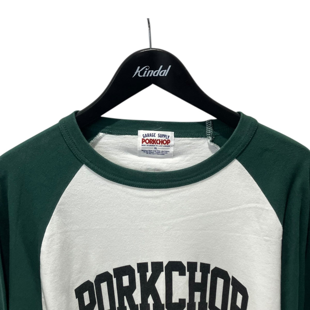 PORKCHOP ラグラン長袖Tシャツ 古着・中古-3枚目のアイテム画像