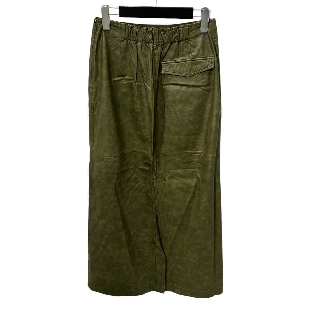 UND UNEVENNESS FAKE LEATHER SKIRTロングスカート0224209610670