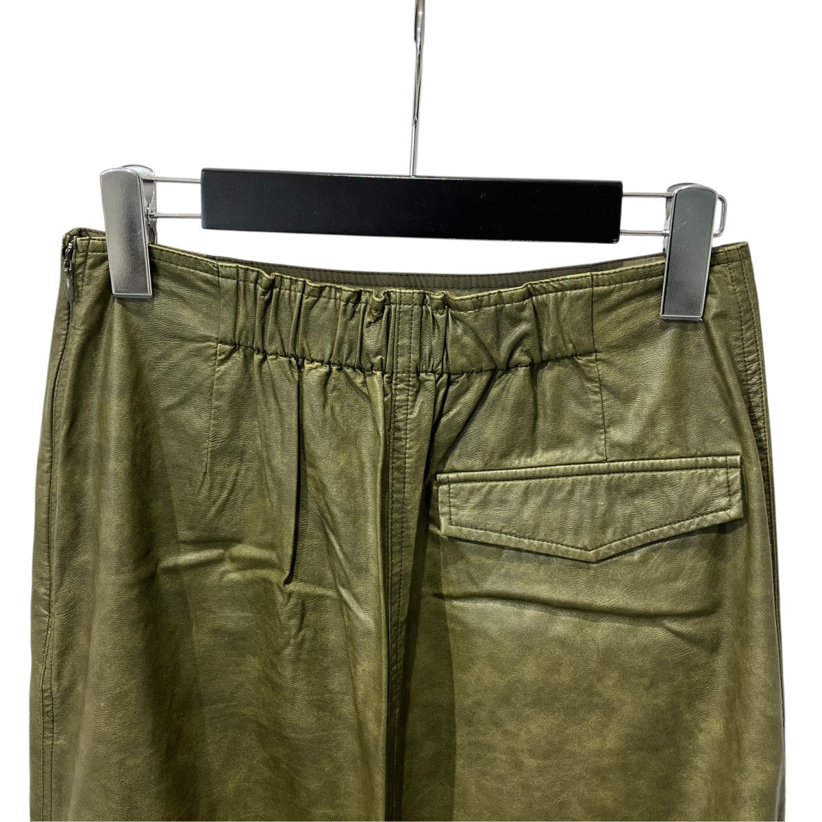 UND UNEVENNESS FAKE LEATHER SKIRTロングスカート0224209610670