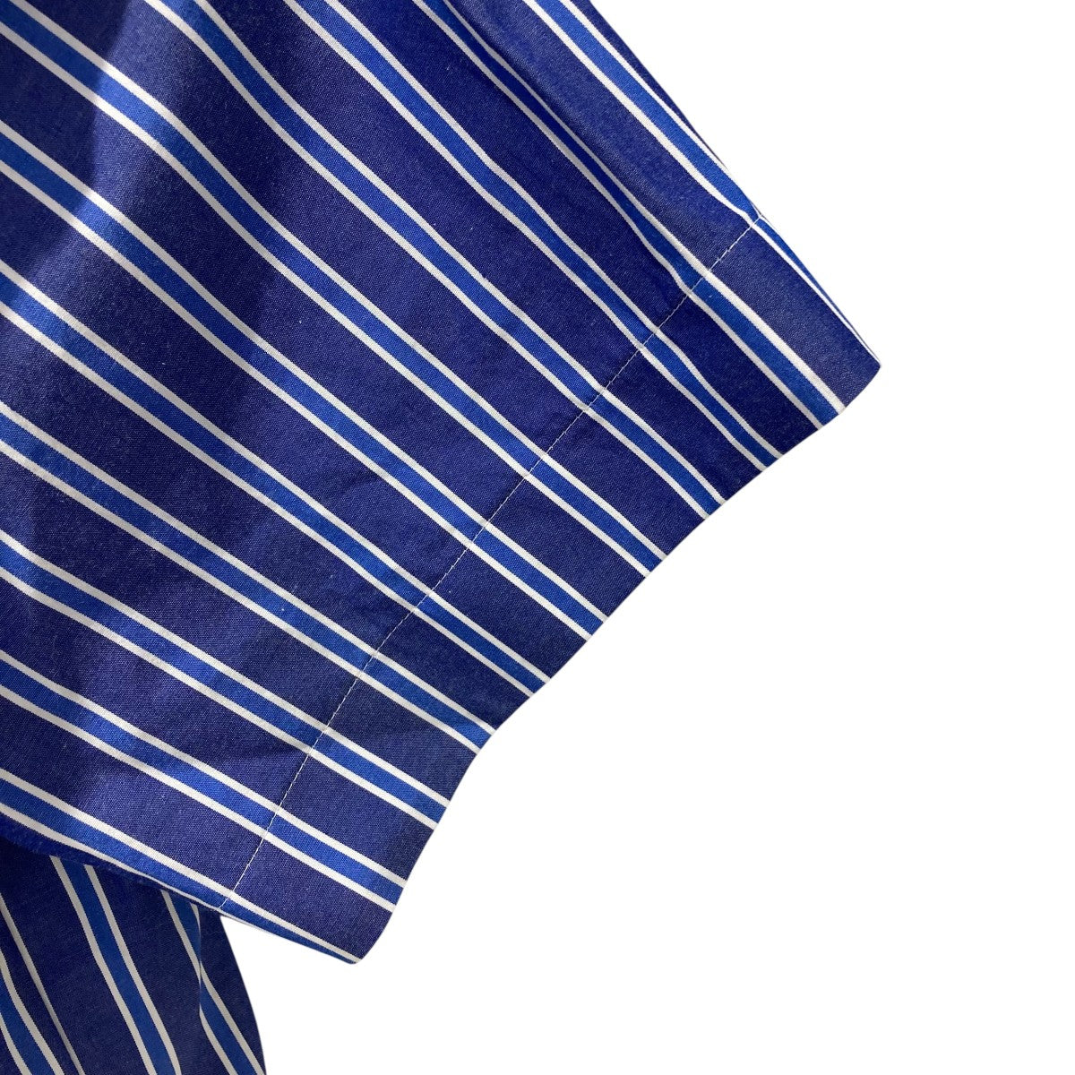 sacai(サカイ) ストライプ半袖ブラウス24-07096 24-07096 ブルー