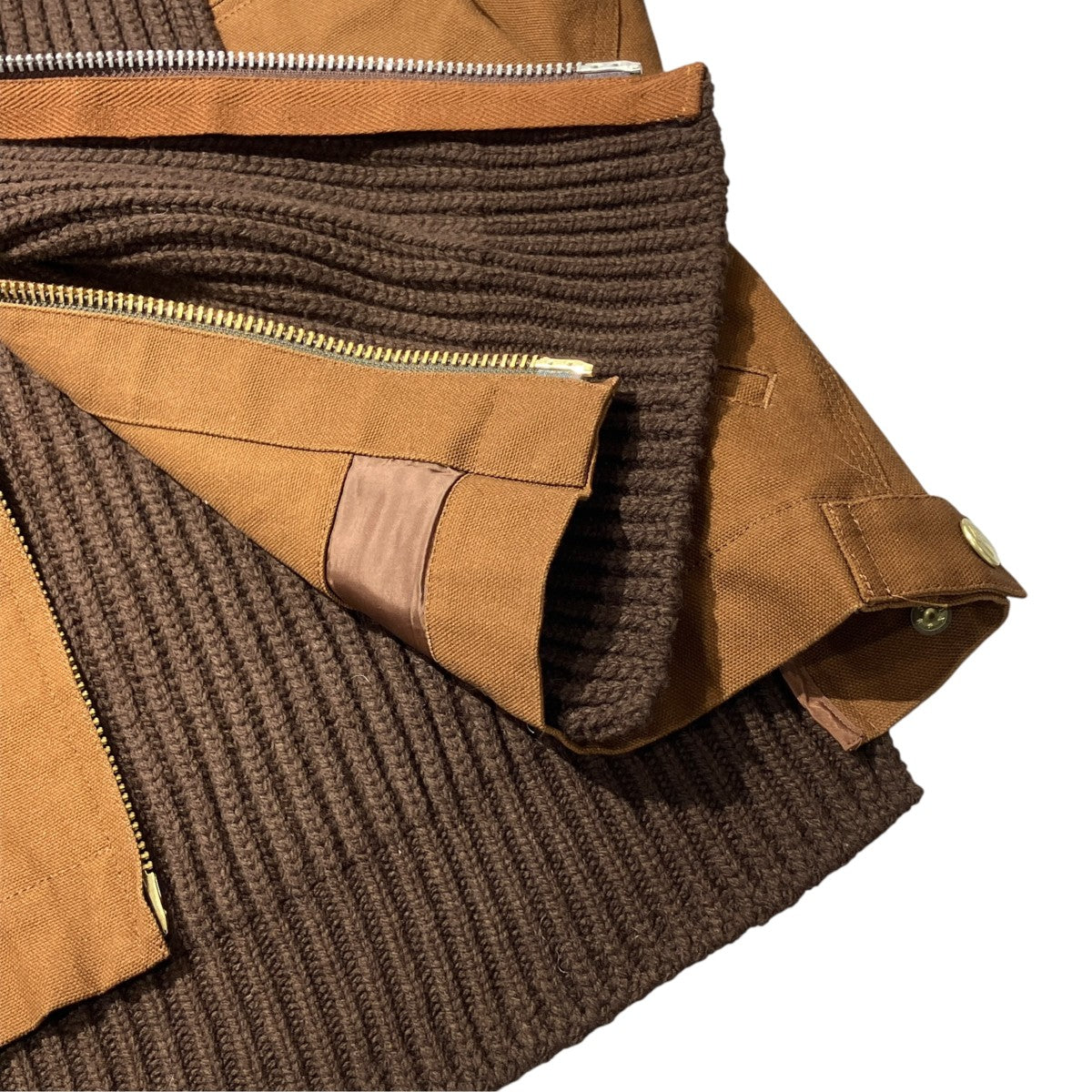 25AWDuck×Wool Knit Blousonドッキングワークジャケット25-08085