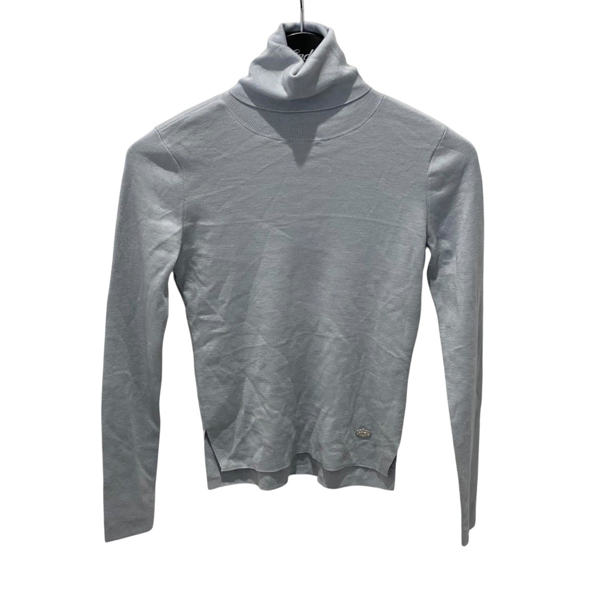 フォクシー　ニットトップ FOXEY(フォクシー) タートルネックニット スカイブルー サイズ 38