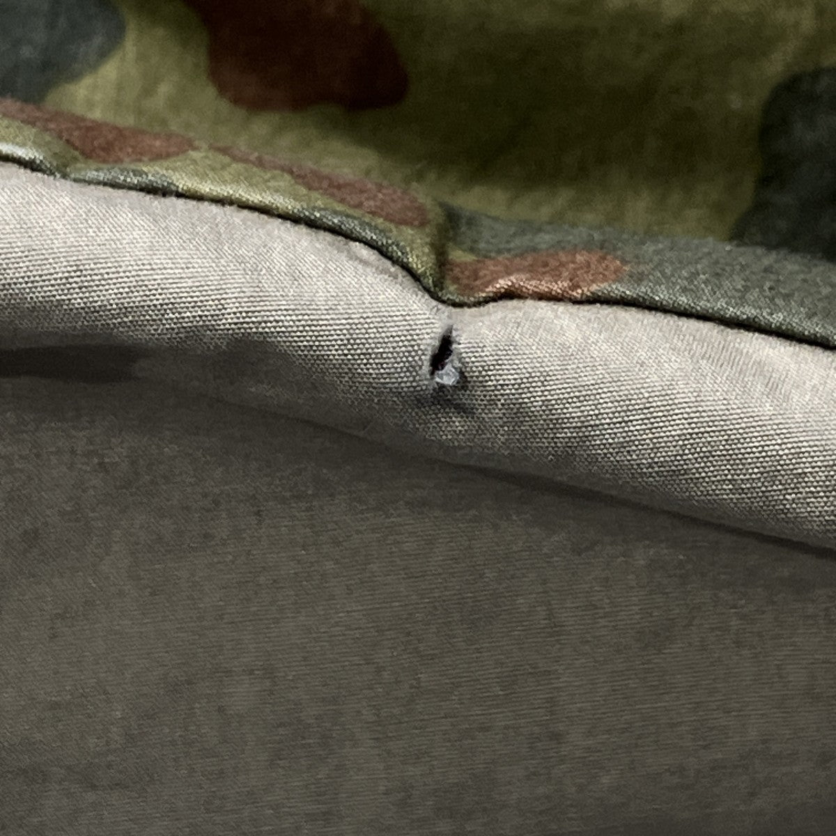 orSlow COTTON SHELL NO COLLAR COATカモフラージュ柄リバーシブル中綿コート 古着・中古-6枚目のアイテム画像
