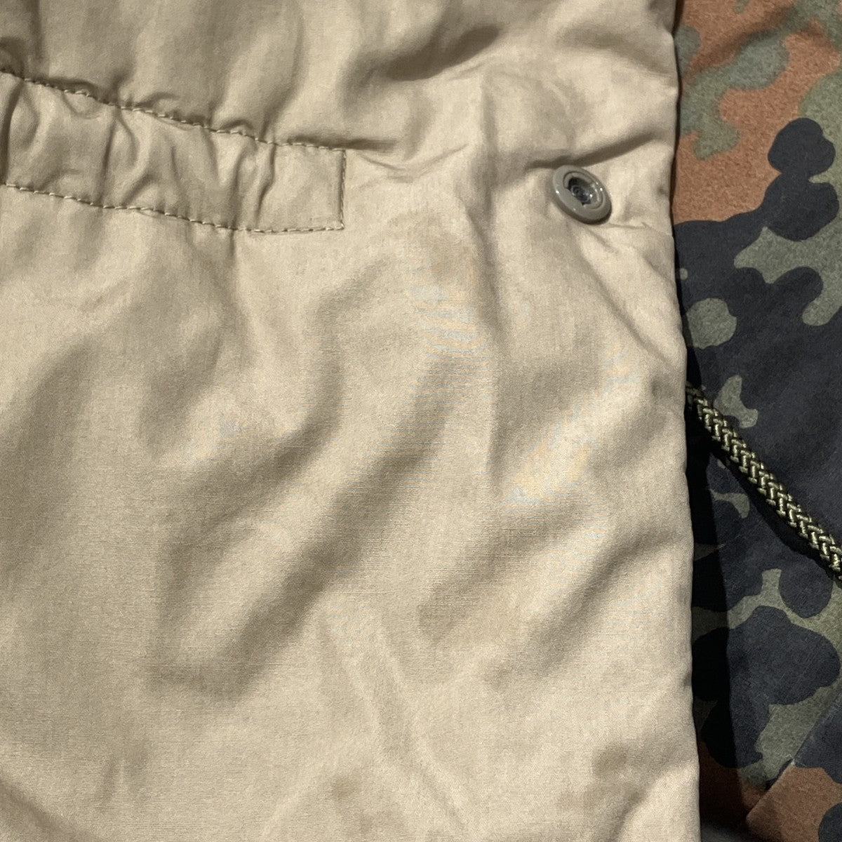 orSlow COTTON SHELL NO COLLAR COATカモフラージュ柄リバーシブル中綿コート 古着・中古-8枚目のアイテム画像