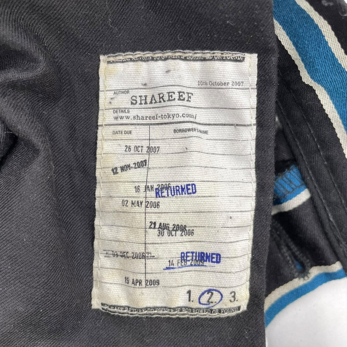 SHAREEF ストライプパンツ 古着・中古-7枚目のアイテム画像