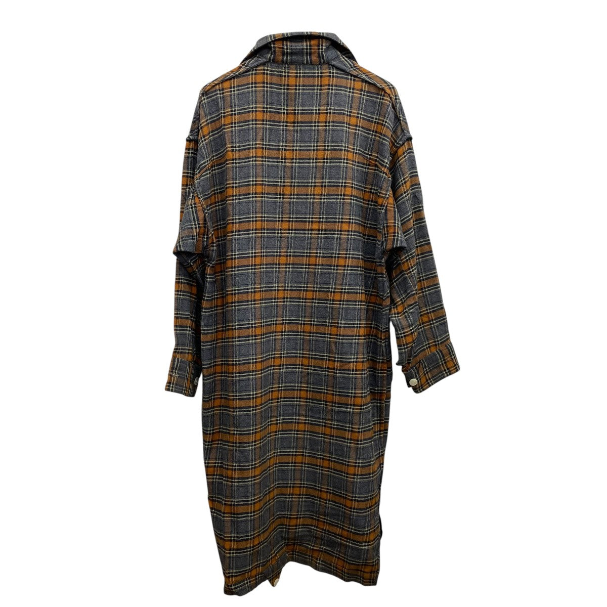 PHINGERIN チェックロングシャツPD-182-FP-014 古着・中古-2枚目のアイテム画像