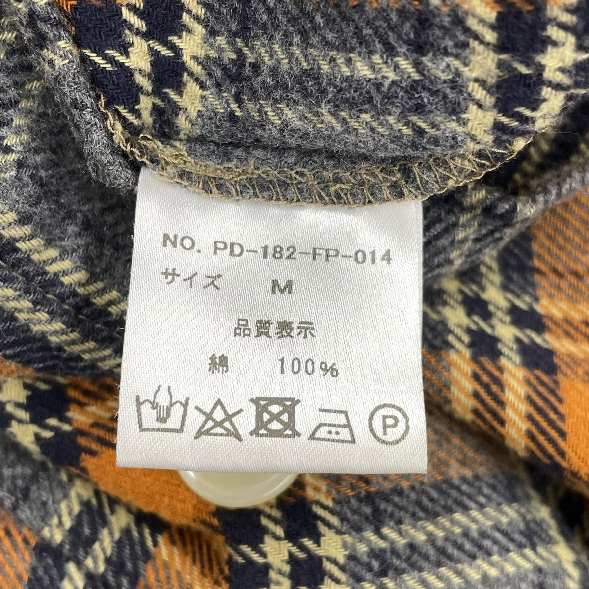 PHINGERIN チェックロングシャツPD-182-FP-014 古着・中古-6枚目のアイテム画像