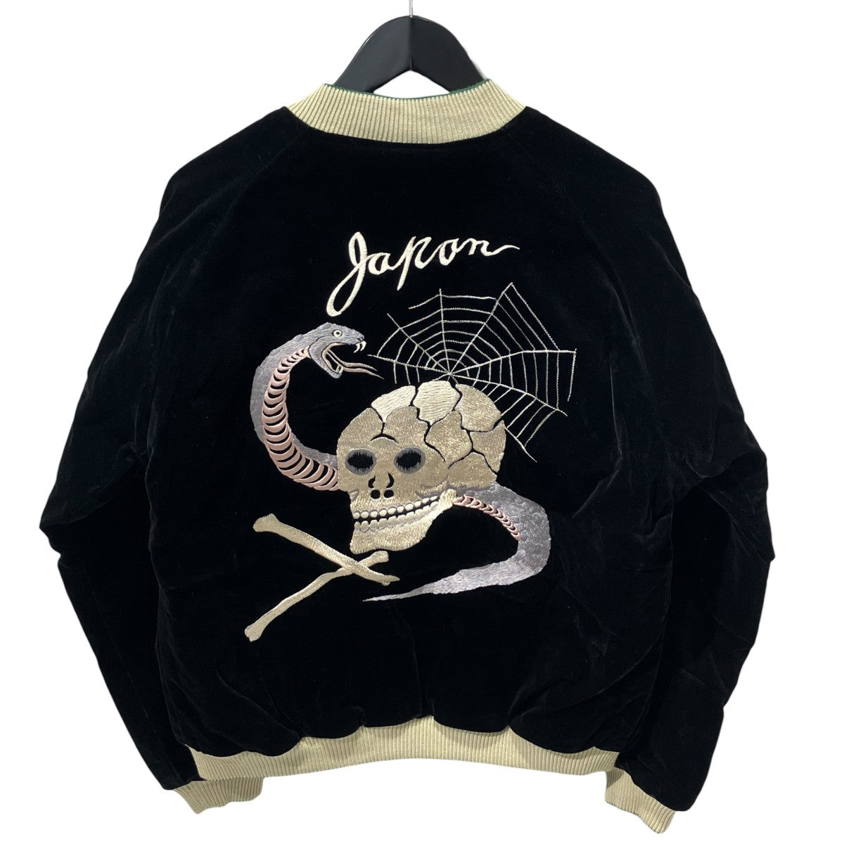 Velveteen Souvenir Jacket SPIDERWEB， SNAKE＆SKULL×DRAGON＆TIGERスカジャンTT15666