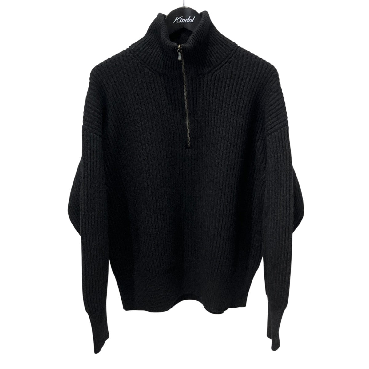 Extra Fine Merino Wool Half Zipped Knitハーフジップニット168-1260053
